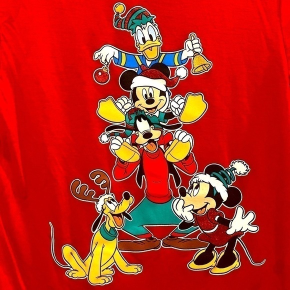 🌹Host Pick🌹▶️Disney◀️ Christmas Tee Womens Size 1 Xs - Picture 3 of 3